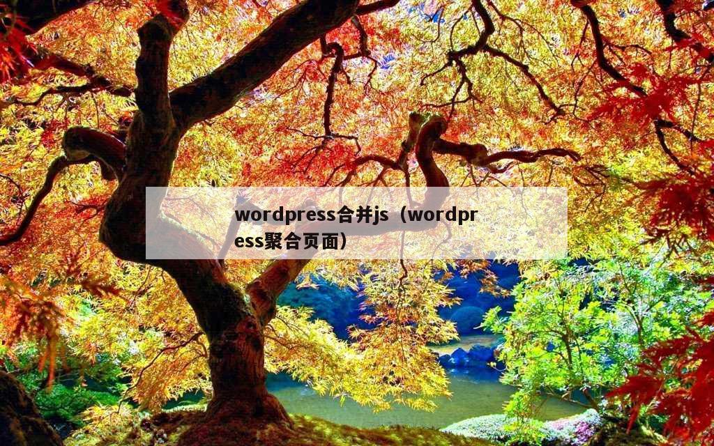 wordpress合并js（wordpress聚合页面）