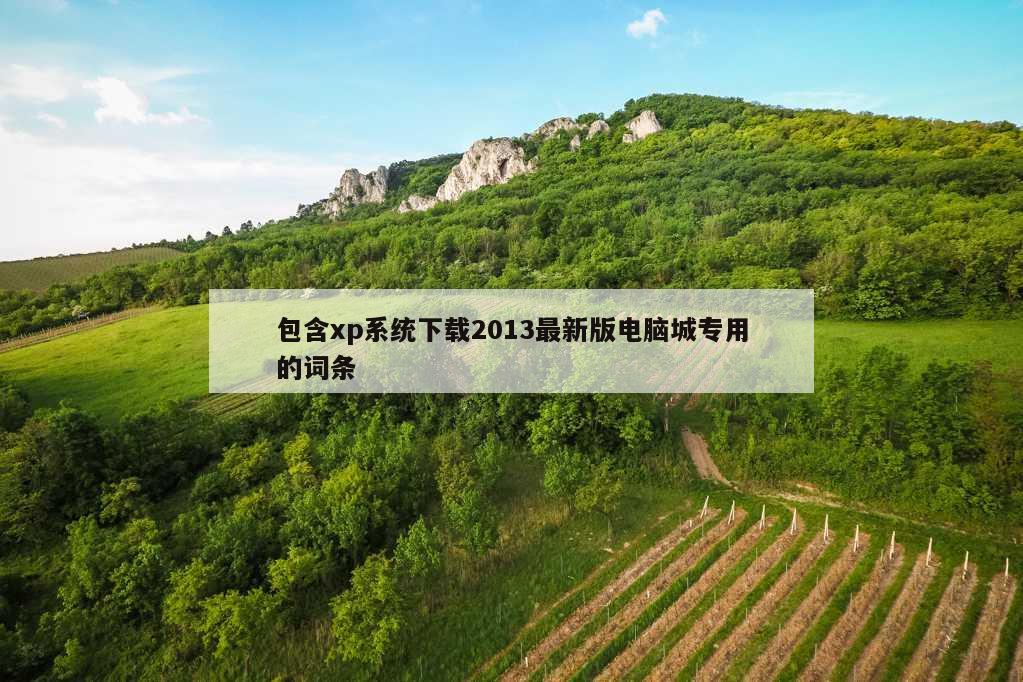 包含xp系统下载2013最新版电脑城专用的词条