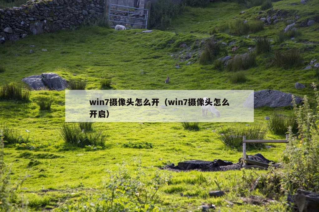 win7摄像头怎么开（win7摄像头怎么开启）