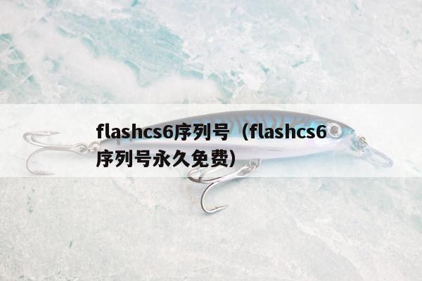 flashcs6序列号（flashcs6序列号永久免费）