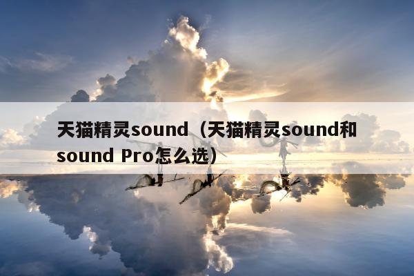 天猫精灵sound（天猫精灵sound和sound Pro怎么选）