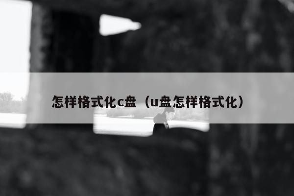 怎样格式化c盘（u盘怎样格式化）