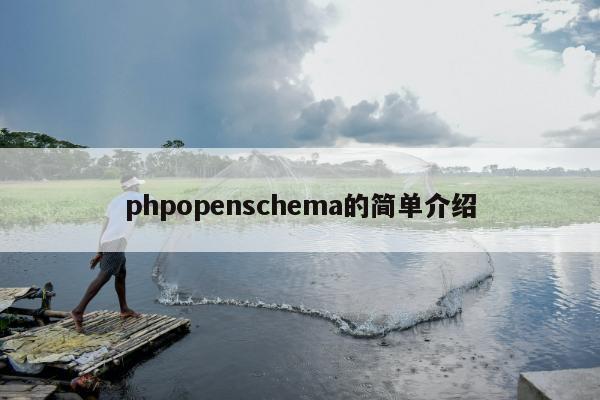 phpopenschema的简单介绍