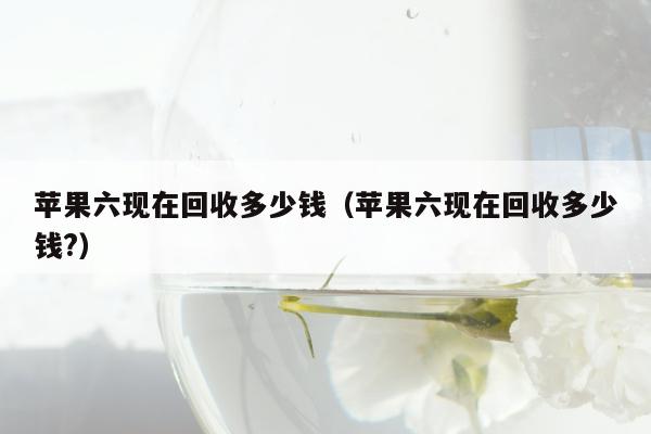 苹果六现在回收多少钱（苹果六现在回收多少钱?）