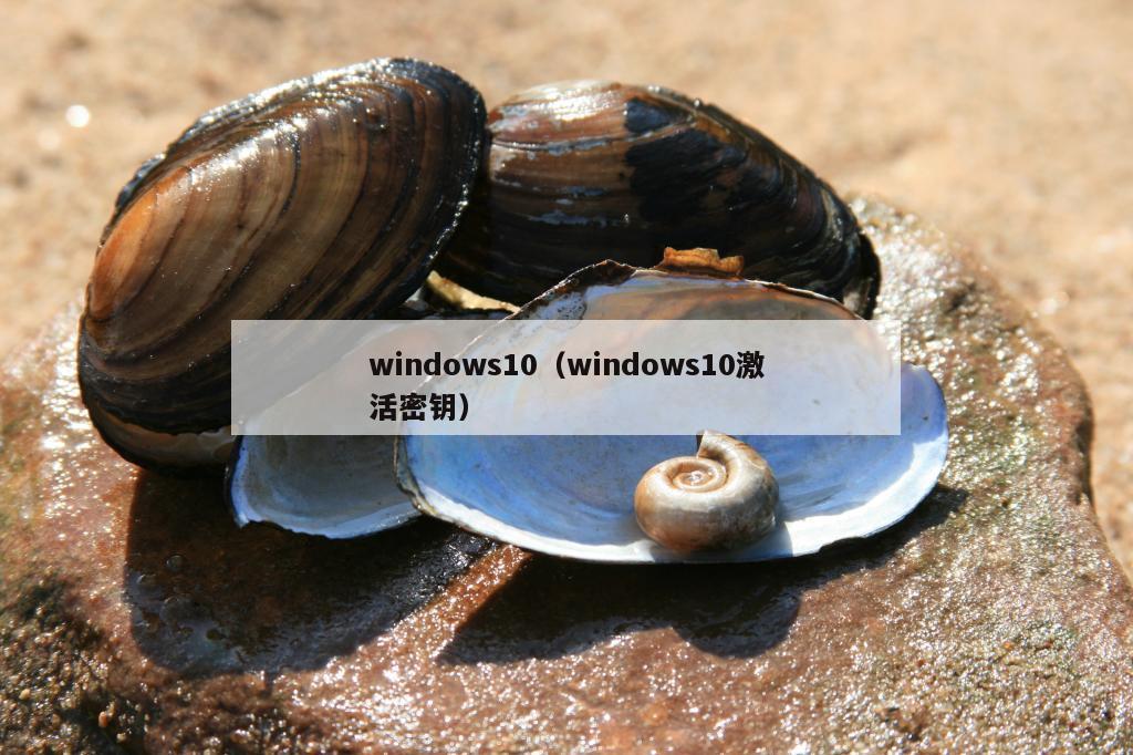 windows10（windows10激活密钥）