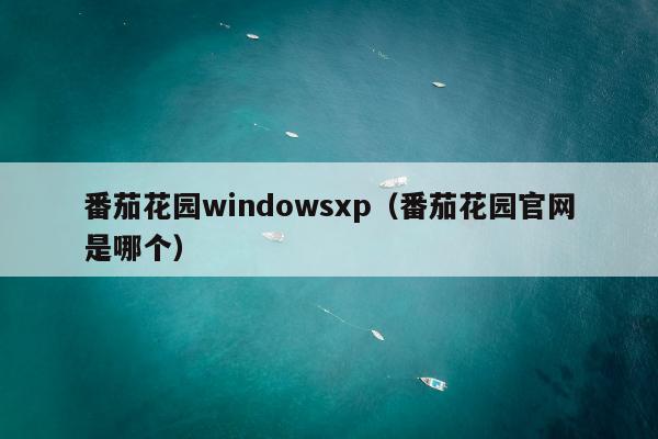 番茄花园windowsxp（番茄花园官网是哪个）