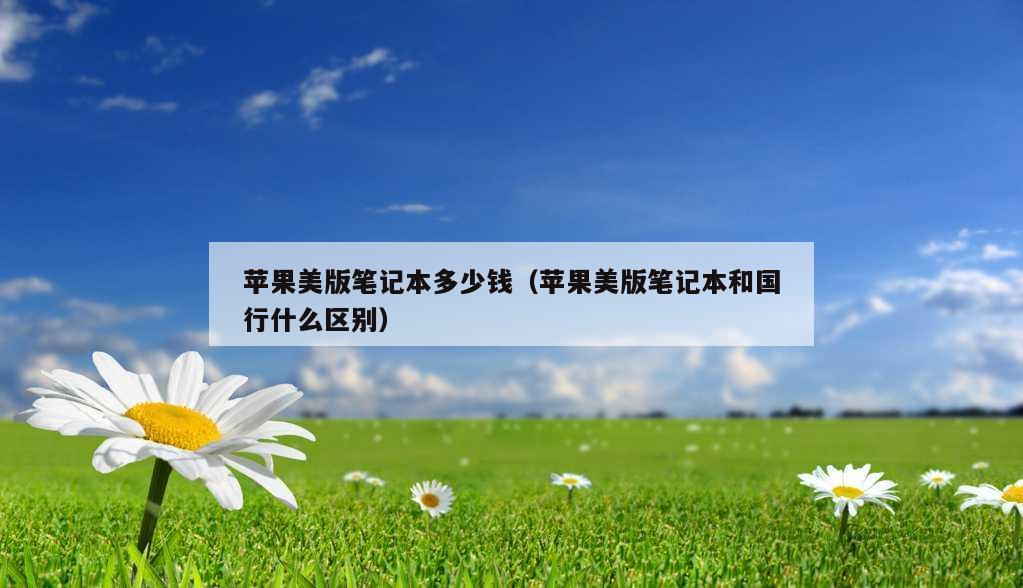 苹果美版笔记本多少钱（苹果美版笔记本和国行什么区别）