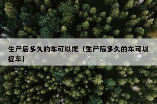 生产后多久的车可以提（生产后多久的车可以提车）