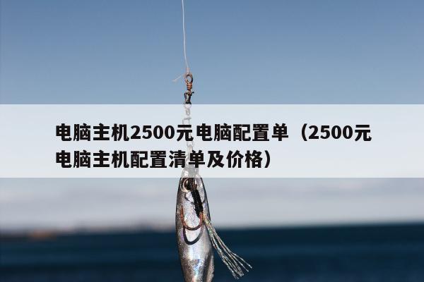 电脑主机2500元电脑配置单（2500元电脑主机配置清单及价格）