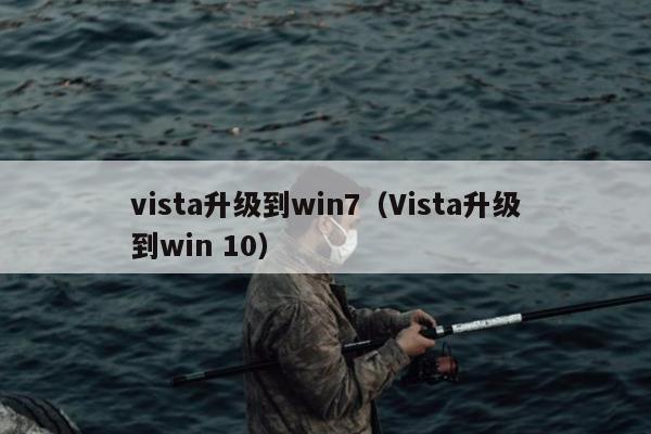 vista升级到win7（Vista升级到win 10）