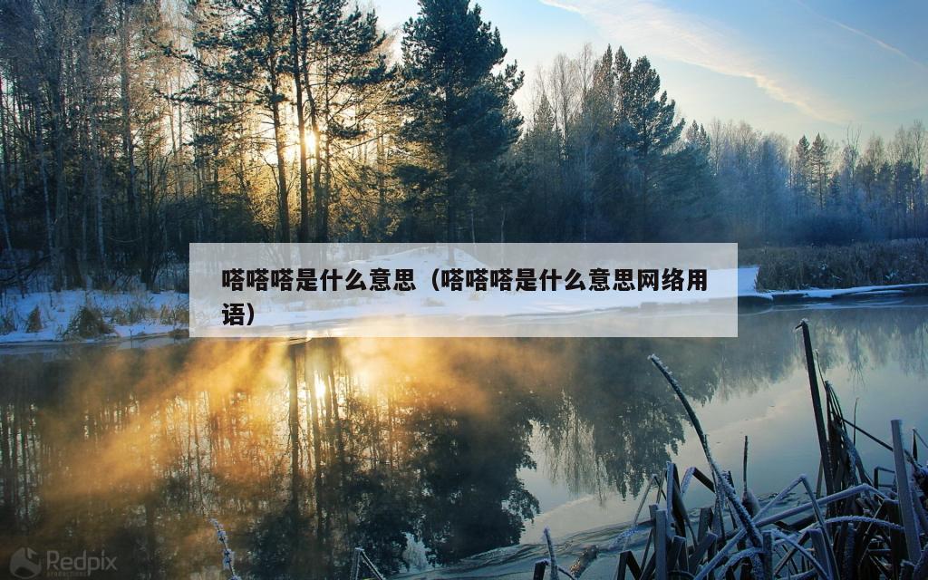 嗒嗒嗒是什么意思（嗒嗒嗒是什么意思网络用语）