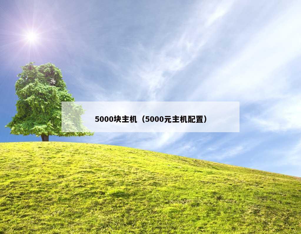 5000块主机（5000元主机配置）