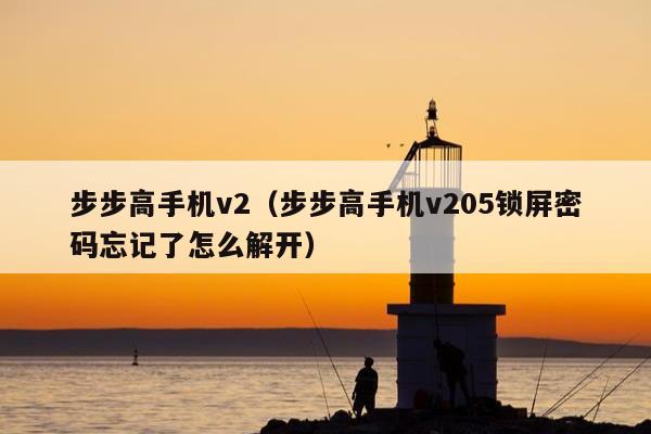 步步高手机v2（步步高手机v205锁屏密码忘记了怎么解开）