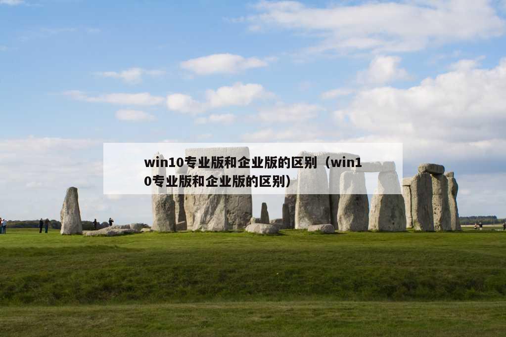 win10专业版和企业版的区别（win10专业版和企业版的区别）