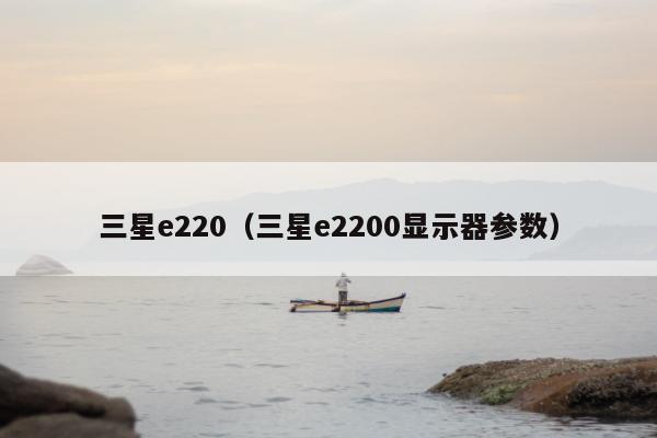 三星e220（三星e2200显示器参数）