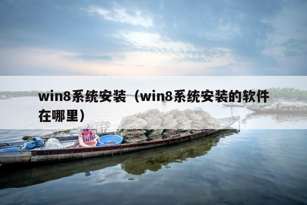 win8系统安装（win8系统安装的软件在哪里）