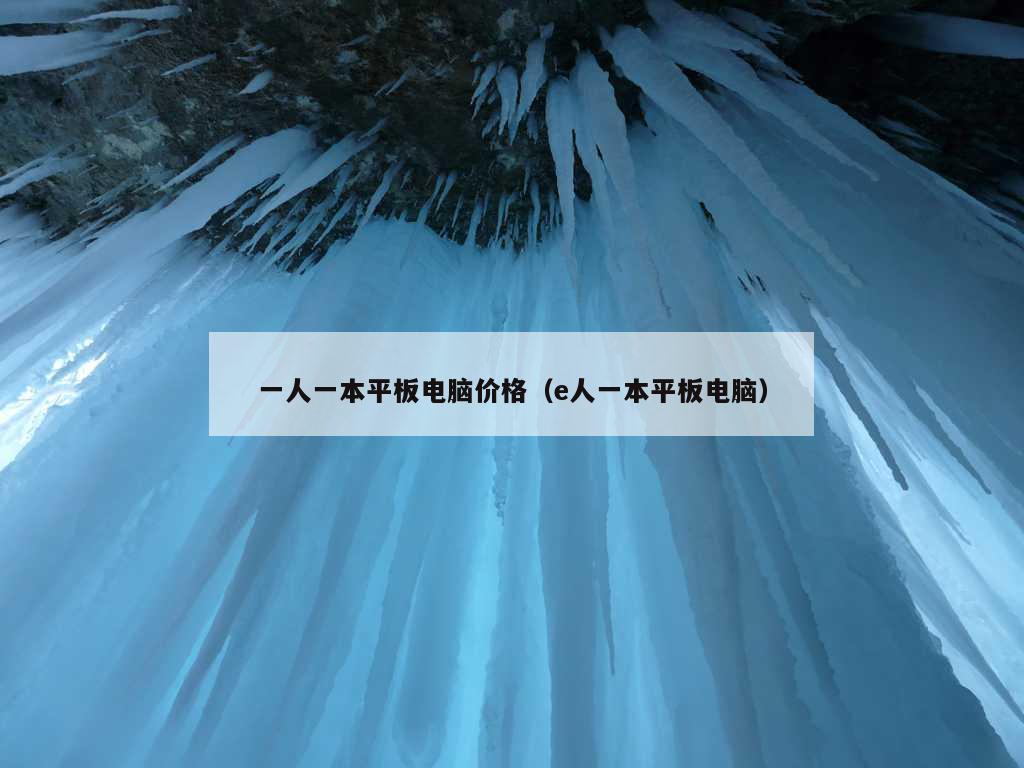 一人一本平板电脑价格（e人一本平板电脑）