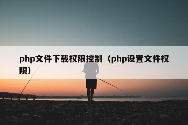 php文件下载权限控制（php设置文件权限）