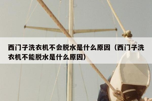 西门子洗衣机不会脱水是什么原因（西门子洗衣机不能脱水是什么原因）