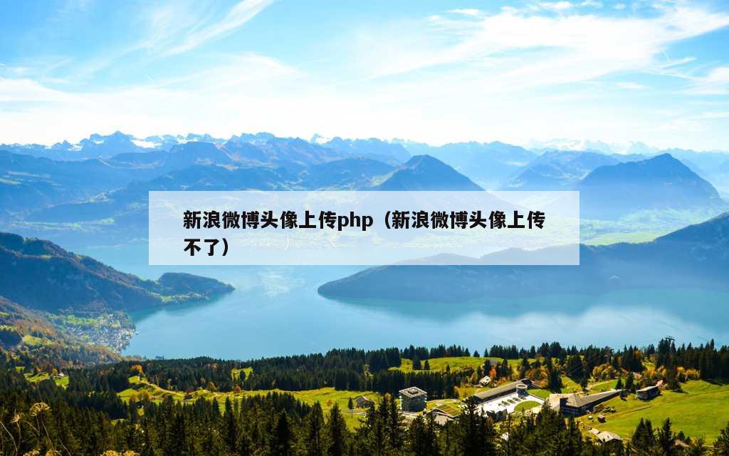 新浪微博头像上传php（新浪微博头像上传不了）