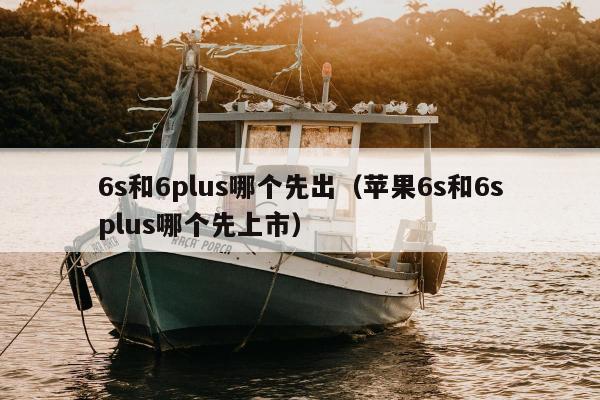 6s和6plus哪个先出（苹果6s和6splus哪个先上市）