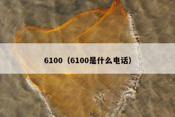 6100（6100是什么电话）