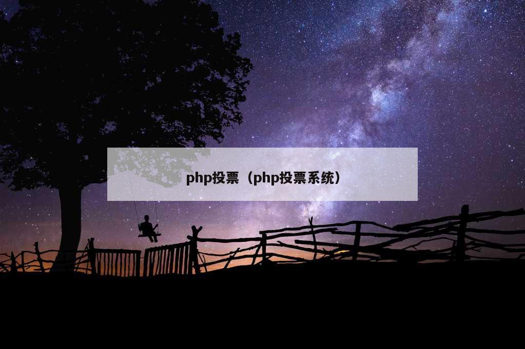 php投票（php投票系统）