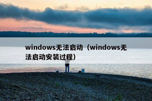 windows无法启动（windows无法启动安装过程）