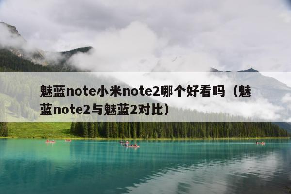 魅蓝note小米note2哪个好看吗（魅蓝note2与魅蓝2对比）