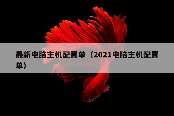 最新电脑主机配置单（2021电脑主机配置单）