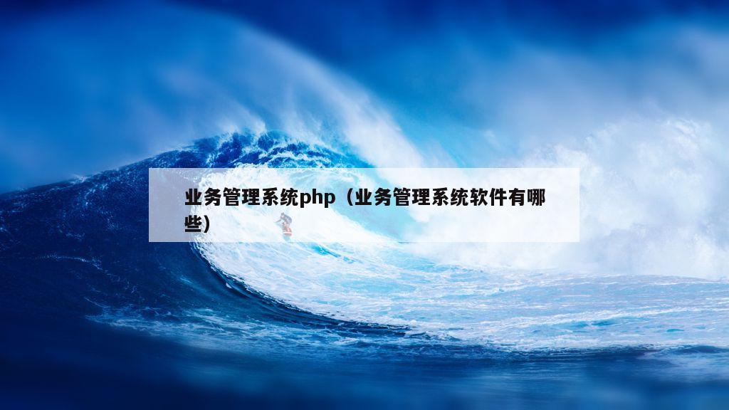 业务管理系统php（业务管理系统软件有哪些）