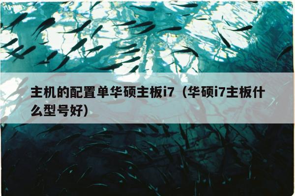 主机的配置单华硕主板i7（华硕i7主板什么型号好）