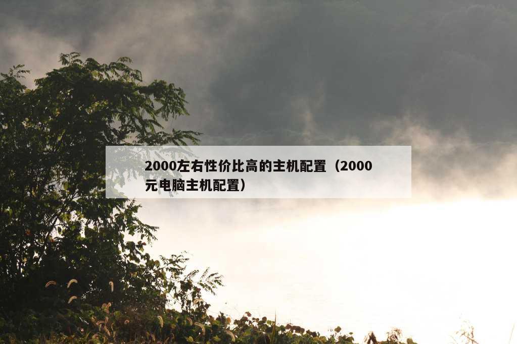 2000左右性价比高的主机配置（2000元电脑主机配置）