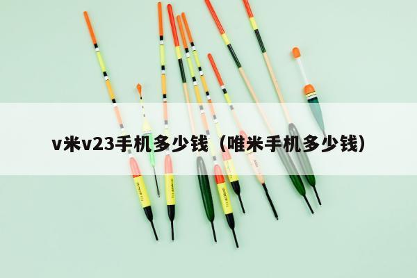 v米v23手机多少钱（唯米手机多少钱）