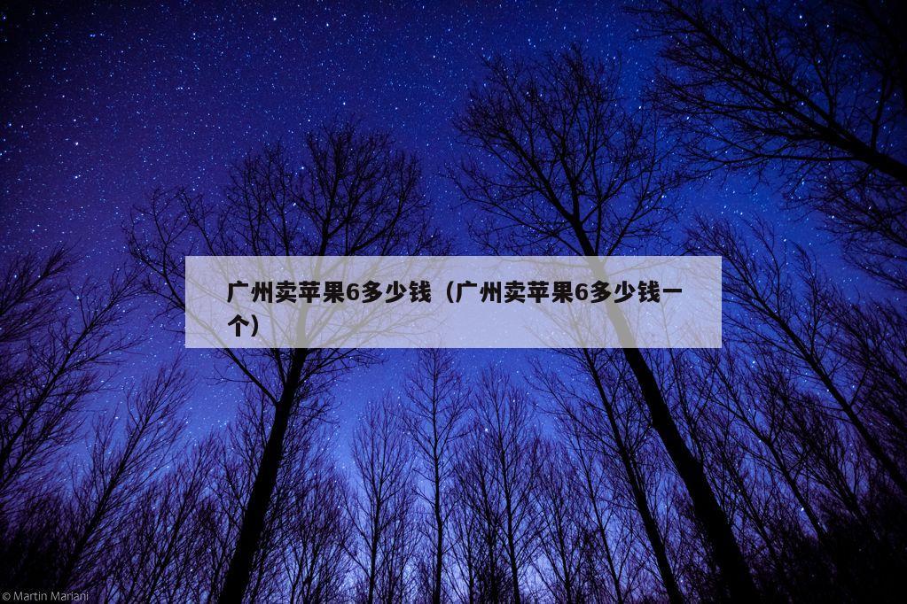 广州卖苹果6多少钱（广州卖苹果6多少钱一个）