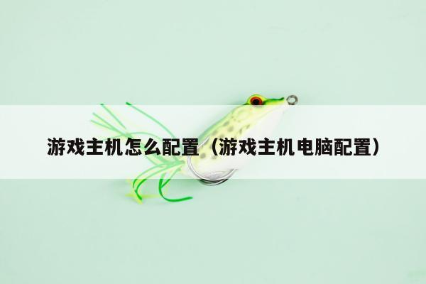 游戏主机怎么配置（游戏主机电脑配置）