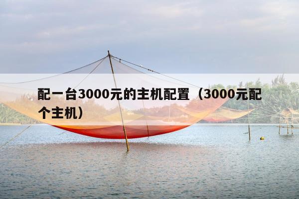 配一台3000元的主机配置（3000元配个主机）