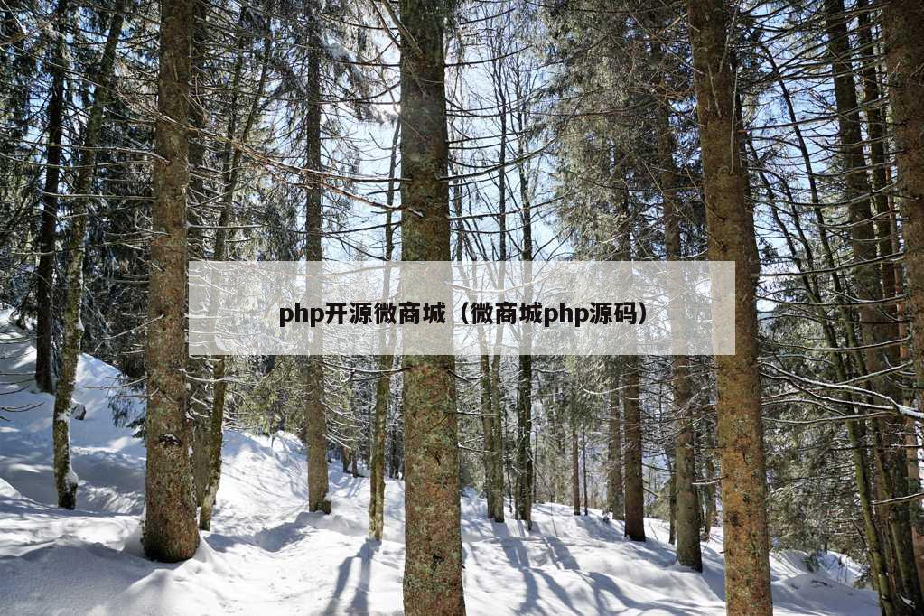 php开源微商城（微商城php源码）