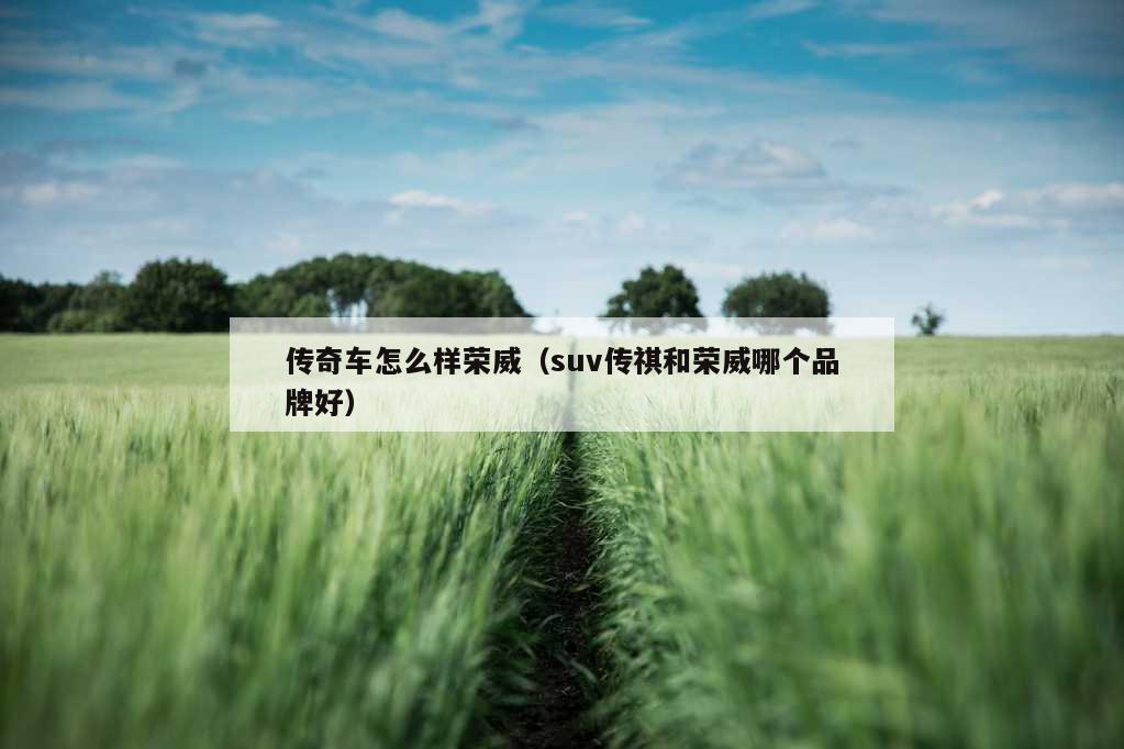 传奇车怎么样荣威（suv传祺和荣威哪个品牌好）