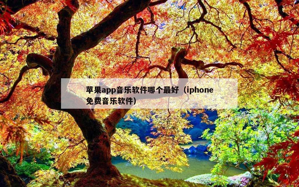 苹果app音乐软件哪个最好（iphone免费音乐软件）