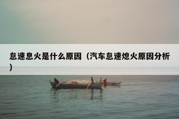 怠速息火是什么原因（汽车怠速熄火原因分析）