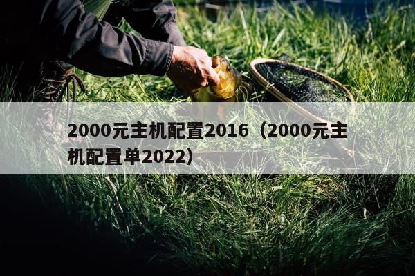 2000元主机配置2016（2000元主机配置单2022）