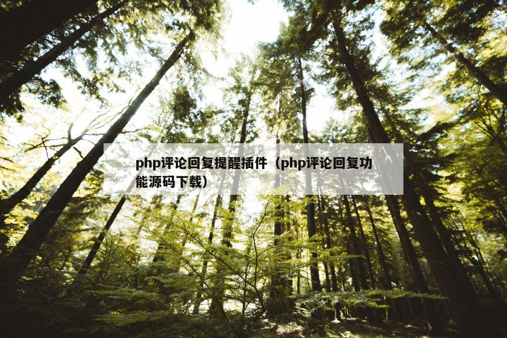 php评论回复提醒插件（php评论回复功能源码下载）