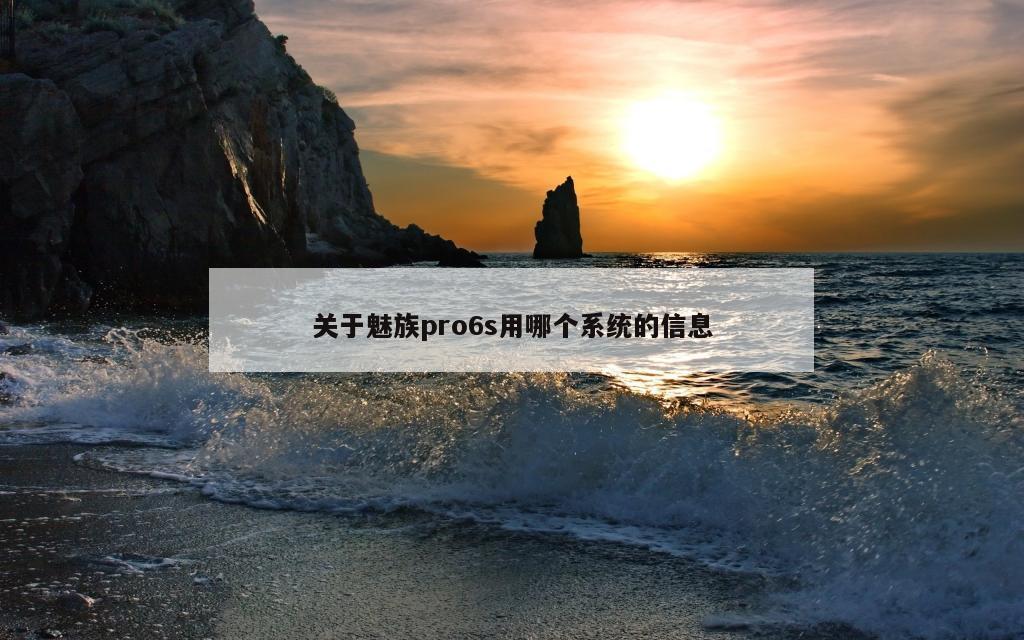 关于魅族pro6s用哪个系统的信息