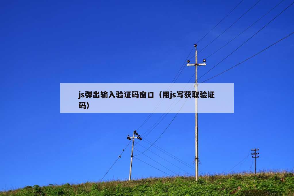 js弹出输入验证码窗口（用js写获取验证码）