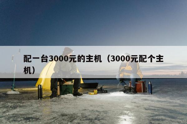 配一台3000元的主机（3000元配个主机）