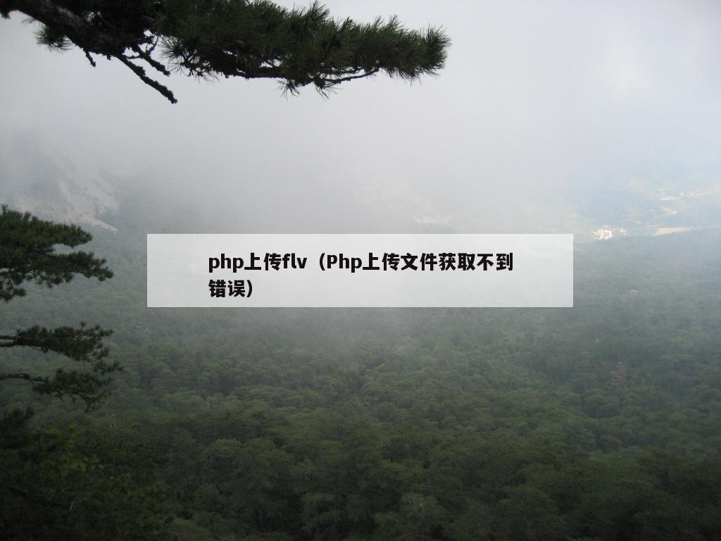 php上传flv（Php上传文件获取不到错误）