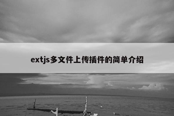 extjs多文件上传插件的简单介绍