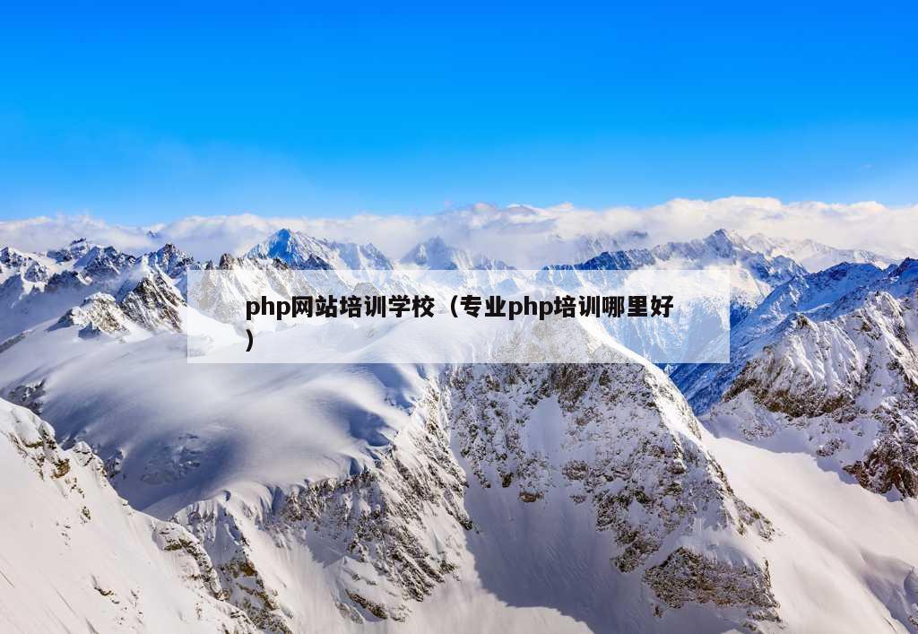 php网站培训学校（专业php培训哪里好）