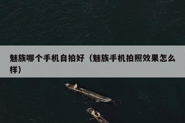 魅族哪个手机自拍好（魅族手机拍照效果怎么样）